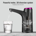 Miniatyrbild 4 av 6: Bärbar automatisk vattendispenser Elektrisk vattenpump Knappkontroll USB Charge Drink Dispenser för kök Office Outdoor black