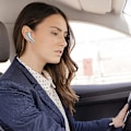 Miniatyrbild 4 av 5: Bluetooth hörlurar True Wireless Earbuds Led Power Display-hörlurar med trådlöst case In-ear-hörlurar med mikrofon Sky white