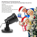Miniatyrbild 3 av 5: Vattentät Utomhus/inomhus 4w 4 Led Färgglad Ledprojektor Julprojektor