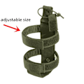 Miniatyrbild 4 av 6: 2023 Ny Molle vattenflaskväska Bärbar Militär Utomhus Resor Vandring Vattenflaskhållare Vattenkokare Bärväska Army Green C