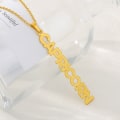 Miniatyrbild 5 av 6: Constellation Namn Halsband Hänge Rostfritt stål Smycken Vertikal Zodiac Långt Halsband Vänskap Födelsedagspresenter Silver Cancer