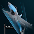 Miniatyrbild 3 av 6: Wltoys A290 F16 3CH RC Flygplan 2.4G Fjärrkontroll Fixed Wing A200 RC Airctaft Landing Glider Planes Modell Skumleksaker för pojkar A290 2Bats