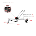 Miniatyrbild 4 av 5: Full Motion Cardio Roddmaskin Träningspass Silver