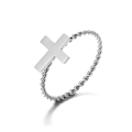 Miniatyrbild 1 av 6: Enkelt rostfritt stål Retro Lady Butterfly Twisted Chain Rings Hjärta Kors Runt Enkelt Finger Smycken För Dam Tillbehör JZ3673P 7