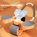 Miniatyrbild 3 av 6: 2 i 1 maghjul bukhjul med kuddtryck- 100kg Orange/Timer