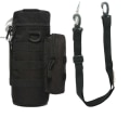 Miniatyrbild 1 av 6: Reseverktyg Set Utomhus Taktisk Militär Molle Vattenväska För Camping Vandring Fiske Axel Flaskhållare Flaskpåse Black with strap