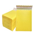 Miniatyrbild 1 av 6: 50 Styck Rosa Poly Bubble Mailers Vadderade kuvert Bulk Bubble Fodrade Wrap Polymailer påsar för frakt Förpackning Maile Self Seal yellow-50pcs 11*15cm