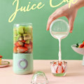 Miniatyrbild 6 av 6: Multifunktion Mini Juicers Bärbar elektrisk Juicer Blender USB Laddning Fruktblandare Frukt Mat Milkshake Juice Maker Machine white