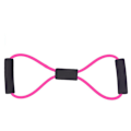 Miniatyrbild 1 av 6: Mycket elastiskt yogarep Tpe Fitness 8-ords bröstexpanderrep Hållbart motståndsband Tränade muskler Spännrep pink
