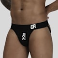 Miniatyrbild 1 av 6: Nyankomst Sexiga Reuable Män Underkläder Strukturell Skönhet Upphöjd Pounch Man Trosor Andas Herr String G-String Cueca OR213-Black L