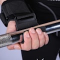 Miniatyrbild 3 av 6: 1 par tyngdlyftande krokar grepp Remmar Halkfria Fitness handledshandskar Uppdragbara krokar Grips remmar med handledslindor Gymträning plum
