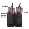 Miniatyrbild 4 av 6: Tactical Molle Magasinpåse Hållare Öppen Top Enkel Dubbel Trippel Rifle Pistol Mag Carrier för M4 M16 AK AR Glock M1911 9mm triple black