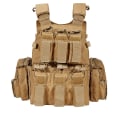 Miniatyrbild 6 av 6: Yakoda Factory Direct Cs Väst Taktiska kläder Utomhus skyddsutrustning Militär fans Kamouflage Taktisk väst för hästträning CP camouflage All yards (size adjustable))