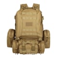 Miniatyrbild 1 av 5: CAMO mix pack vandringsryggsäck MOLLE funktion stridsväska utomhus bergsklättring ryggsäck Army Green 36-55L