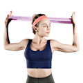 Miniatyrbild 6 av 6: 5 olika nivåer Motståndsband Yoga Sport Träning Elastiska fitness Träning Pilates Hemgummiband Gymtillbehör chunzi set ZI WFBD