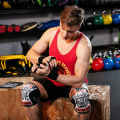 Miniatyrbild 4 av 6: Gym Tyngdlyftshandskar 3 hål kohudsläder H red Hand Grips L