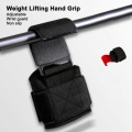 Miniatyrbild 2 av 6: Tyngdlyftskrok Handgrepp Stålkrok Heavy Duty Lifting Grip Anti Slip Pull-ups Krokar Power Lifting Handskar för gym 2PCS random color