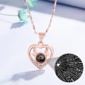 Miniatyrbild 1 av 9: Koreansk stil 100 språk jag älskar dig hängsmycke Internetkändis hela vägen för att ha dig horn Halsband Alla hjärtans dag present till flickvän Platinum Ingot Chain