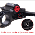 Miniatyrbild 4 av 6: ZOOM HB875 MTB Hydrauliska bromsar Cykel Hydrauliska bromsok Set 800/1400 mm skivbromsar för mountainbike med rotor 160 mm cykling Red front right