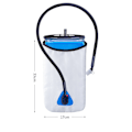 Miniatyrbild 2 av 6: AONIJIE SD57 Utomhus dricksvatten Blåsisolering Frostskydd Mjuk behållare Hydration Pack För löpning Träning Vandring 2L