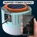 Miniatyrbild 5 av 5: Solar Camping Light Survival Lantern Bärbar Lampa Uppladdningsbar ficklampa Powerbank