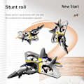 Miniatyrbild 5 av 6: V17 Gravity Sensing Rc Plane Flygplan Segelflygplan Radiokontroll Helikopter EPP Foam Fjärrstyrda flygplansleksaker för pojkar Barn V17-GREY-2Battery