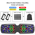 Miniatyrbild 1 av 6: Push Up Board Bärbar Multi träningsutrustning Push Up Bar för hemgymutrustning Kroppsbyggande Fitness Sport Blue