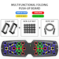 Miniatyrbild 1 av 6: Push-up-bräda-fäste Justerbar hopfällbar halkfri Fitness Magtränare Magmuskelstödbräda inomhus FWCB-C
