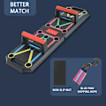 Miniatyrbild 1 av 6: Multifunktions Push Up Board Vikbar 9 In 1 Push Up Stand Träningsbräda Push Up Rack Fitness för hemmagym Gold