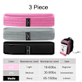 Miniatyrbild 1 av 6: 1/2/3 st Elastiska band Fitness Motståndsband Yoga Pilates Hip Circle Expander Band Gymträning Hemträningsutrustning 3 Pcs set A
