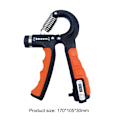 Miniatyrbild 1 av 6: Räknedynamometer Handgrepp Fitness Handgrepp 5-60 kg Handträning Gripper Gymutrustning Handledsrehabiliteringsutvecklare 5-60Kg orange 4