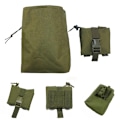 Miniatyrbild 4 av 6: Folding Molle Tactical Magazine Dump Drop Pouch Jakt Airsoft Ammo EDC Tool Midjeväska Vikbar Utility Recovery Mag-hölster MCBK