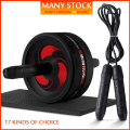 Miniatyrbild 2 av 6: Nytt 2 i 1 Ab Roller&Jump Rope Noise Abdominal Blue C with Rope
