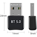 Miniatyrbild 2 av 4: USB Bluetooth Dongle Bluetooth 5.0 Mini USB Dongle Adapter med låg power Plug And Play (bluetooth 5.0)