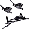 Miniatyrbild 3 av 6: ZTTO MTB Hydrauliska bromsar 4 kolv bromsok M840 Bromsbelägg Skiva 160mm Set Cykelkomponenter 4 Pair TC-001