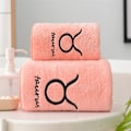 Miniatyrbild 1 av 6: Mjuka set 12 konstellationer Bokstäver Broderade ansikte Badlakan Stor Stark Vattenabsorption För Vuxen Serviette De Bain Style E
