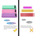 Miniatyrbild 3 av 6: 1/2/3 st Elastiska band Fitness Motståndsband Yoga Pilates Hip Circle Expander Band Gymträning Hemträningsutrustning 18-60 lbs Pink 1PC
