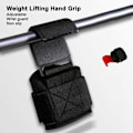 Miniatyrbild 2 av 6: Tyngdlyftskrok Handgrepp Stålkrok Heavy Duty Lifting Grip Anti Slip Pull-ups Krokar Power Lifting Handskar för gym 2PCS random color