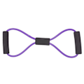 Miniatyrbild 1 av 6: Mycket elastiskt yogarep Tpe Fitness 8-ords bröstexpanderrep Hållbart motståndsband Tränade muskler Spännrep purple