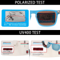 Miniatyrbild 2 av 6: KAPVOE Polarized Nytt mode Klassiskt fyrkantigt män Solglasögon UV400 Fiske Körglasögon Cykelglasögon Sport Bergsglasögon PYB-07 PYB-01