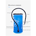 Miniatyrbild 5 av 6: AONIJIE SD57 Utomhus dricksvatten Blåsisolering Frostskydd Mjuk behållare Hydration Pack För löpning Träning Vandring 1.5L