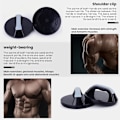 Miniatyrbild 6 av 6: Roterande Push Up-grepp Multifunktionshalkfritt Push Up-handtag Bärbar styrketräningsutrustning Roterbart Push-up-fäste pair