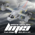 Miniatyrbild 1 av 6: Ny 2-i-1 drone med 1080P kamera hög- och låghastighetsväxling Osprey Drone RC Quadcopter barnfjärrkontrollplan BK 4K 1 Bat