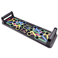 Miniatyrbild 1 av 6: Push-up-bräda-fäste Justerbar hopfällbar halkfri Fitness Magtränare Magmuskelstödbräda inomhus Push-up board