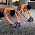 Miniatyrbild 3 av 6: Anti-Slip Abdominal Wheel Automatisk Rebound Abdomi Hamstring Curl Strap