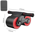 Miniatyrbild 1 av 6: ABS Wheel Roller Automatisk Rebound Buke Stum Buke Roller Training Tränare Armmuskler Kroppsbyggande Fitness Style C Red