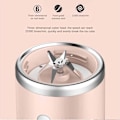 Miniatyrbild 3 av 6: 6 Blades Blender Mini Elektrisk Juicer Cup För Resor 400 Ml Bärbar Juicer Mixer USB Juice Blender Smoothie med färsk frukt 6 Blades Blue