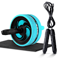 Miniatyrbild 4 av 6: Nytt 2 i 1 Ab Roller&Jump Rope Noise Abdominal Purple C