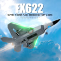 Miniatyrbild 3 av 6: RC Foam Aircraft FX622 FX822 Plane 2.4G Radio Control Glider Fjärrkontroll Fighter Plane Glider Flygplan Pojkar Leksaker för barn FX622 2 Battery