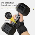 Miniatyrbild 2 av 6: Träningshandskar Handledsskydd för män och kvinnor Träningshandskar för styrketräning Cykling Gym Fitness Crossträning Andas Red M